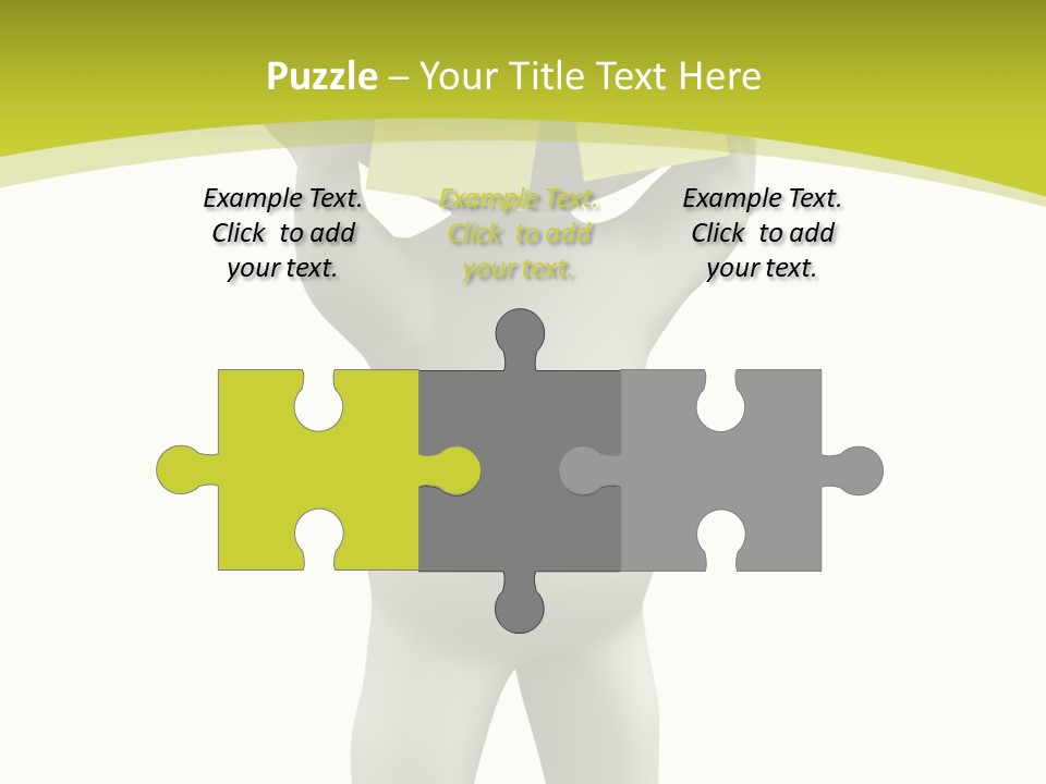 D Small Person Stickynote Memory PowerPoint Template