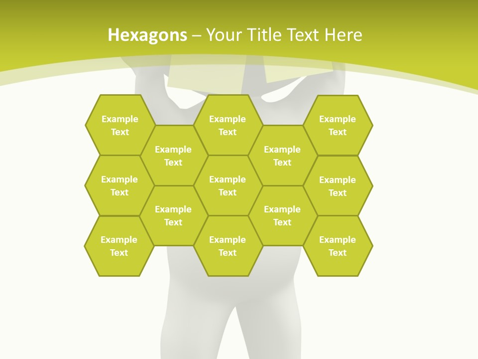 D Small Person Stickynote Memory PowerPoint Template