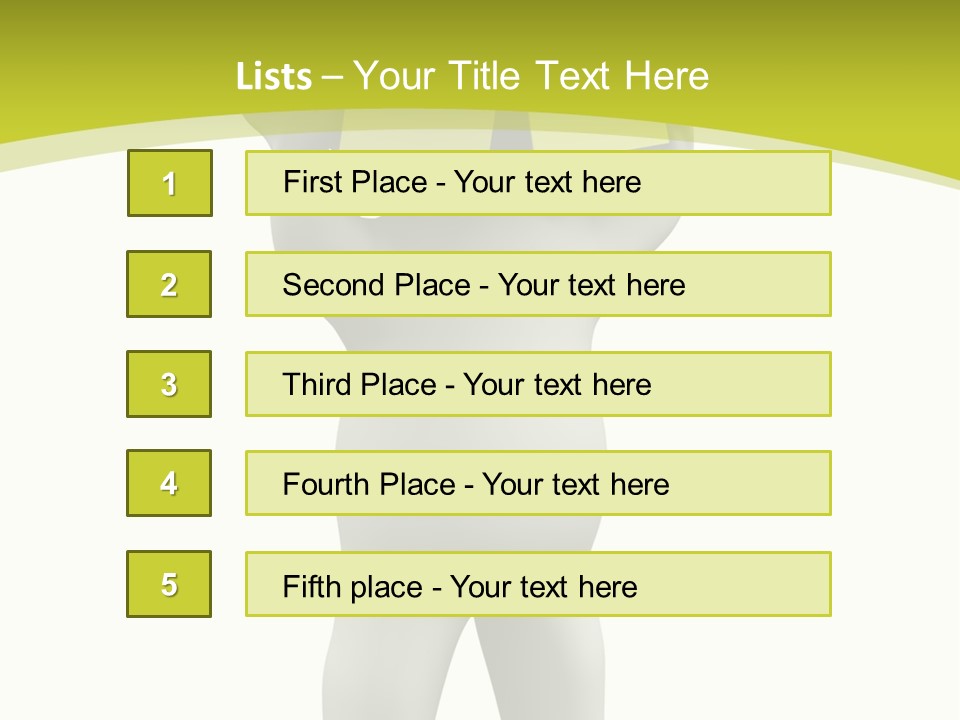 D Small Person Stickynote Memory PowerPoint Template