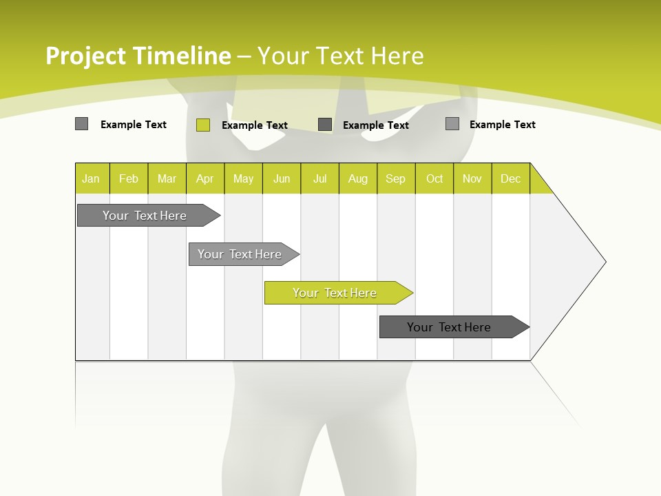 D Small Person Stickynote Memory PowerPoint Template