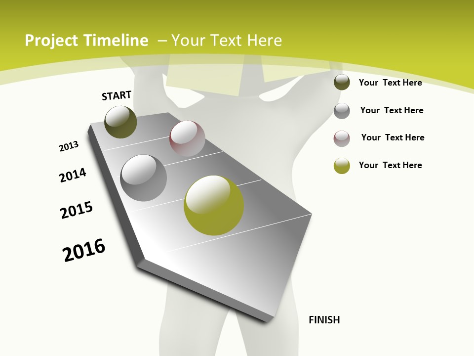 D Small Person Stickynote Memory PowerPoint Template