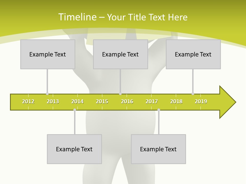 D Small Person Stickynote Memory PowerPoint Template