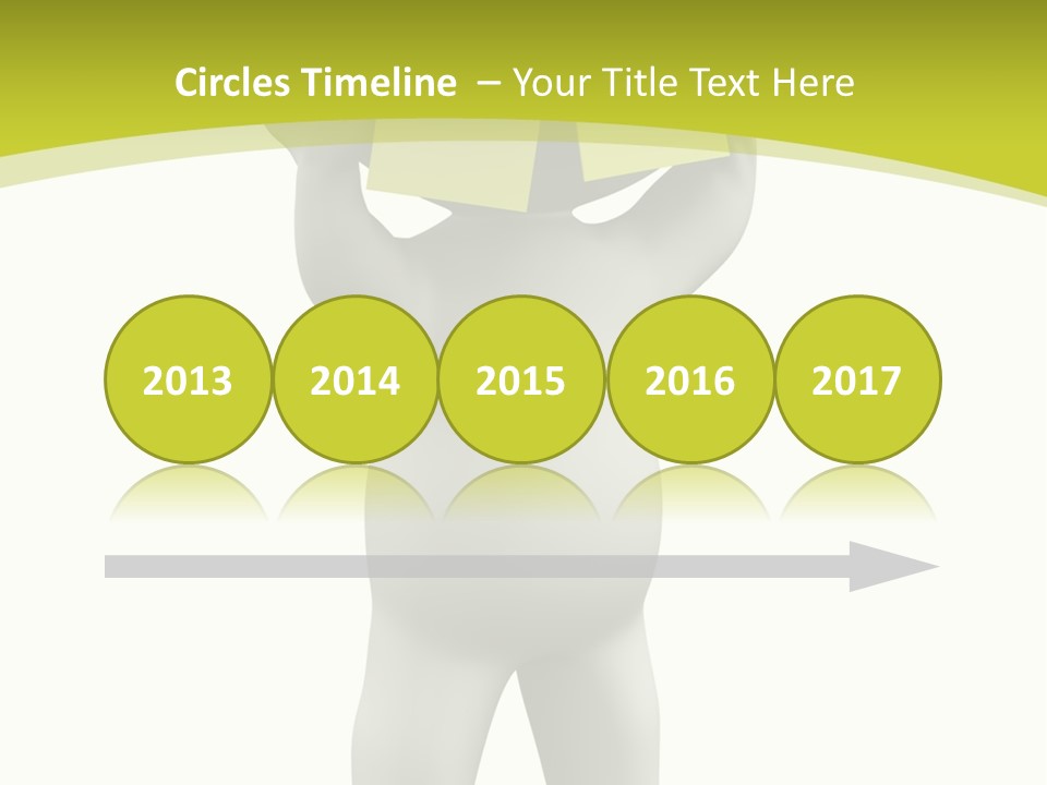 D Small Person Stickynote Memory PowerPoint Template