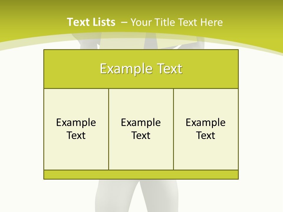 D Small Person Stickynote Memory PowerPoint Template