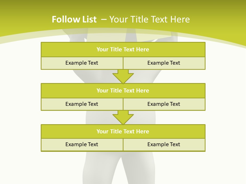 D Small Person Stickynote Memory PowerPoint Template