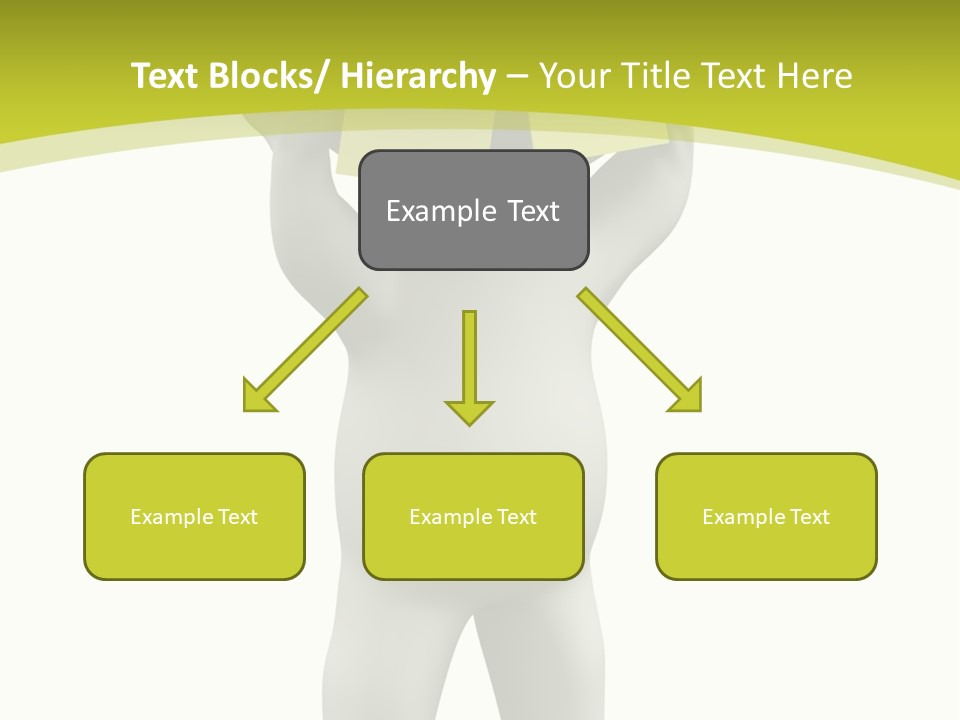 D Small Person Stickynote Memory PowerPoint Template