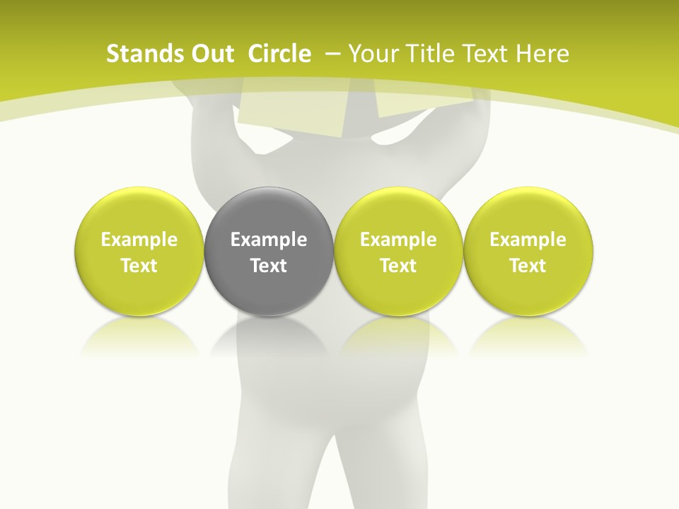 D Small Person Stickynote Memory PowerPoint Template