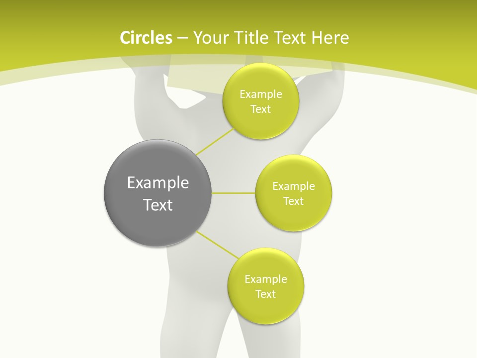 D Small Person Stickynote Memory PowerPoint Template