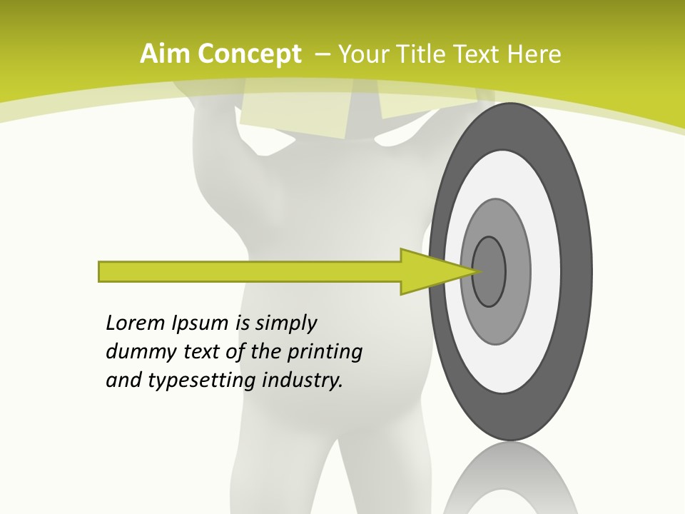 D Small Person Stickynote Memory PowerPoint Template