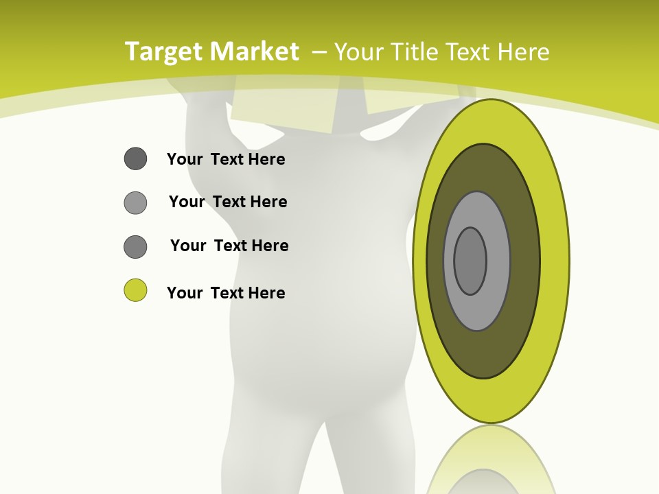 D Small Person Stickynote Memory PowerPoint Template