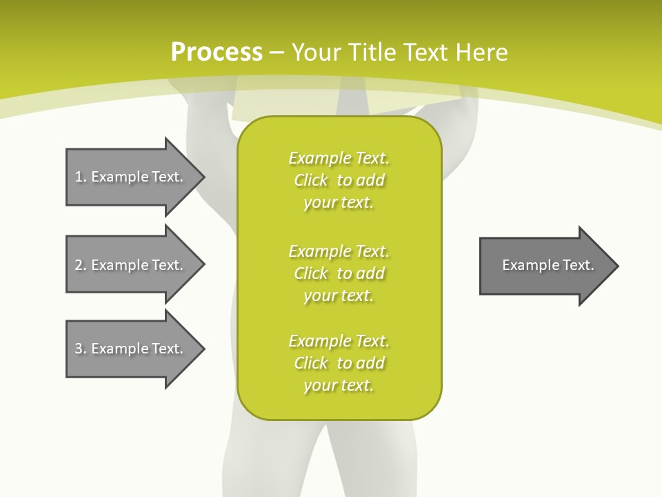 D Small Person Stickynote Memory PowerPoint Template
