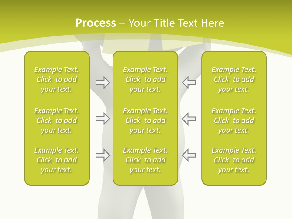 D Small Person Stickynote Memory PowerPoint Template