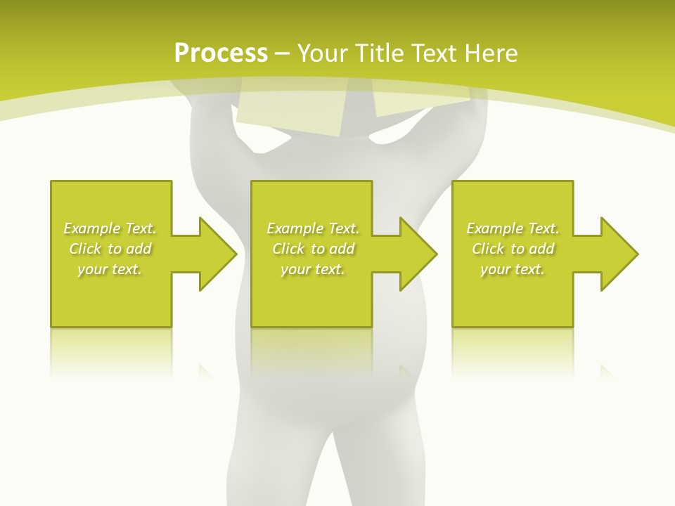 D Small Person Stickynote Memory PowerPoint Template