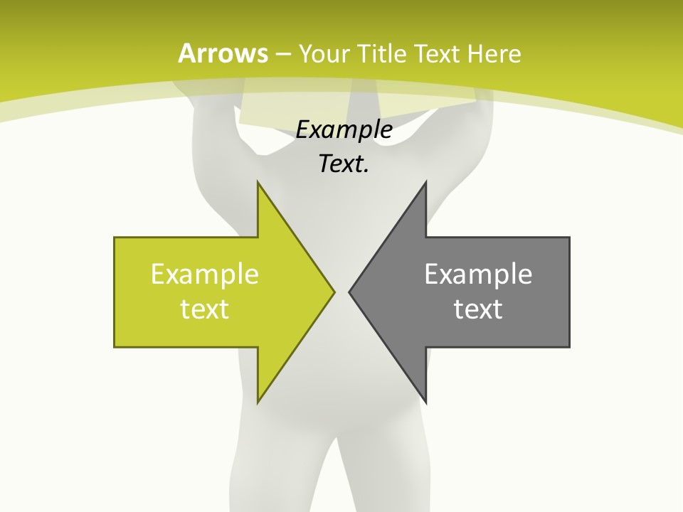 D Small Person Stickynote Memory PowerPoint Template