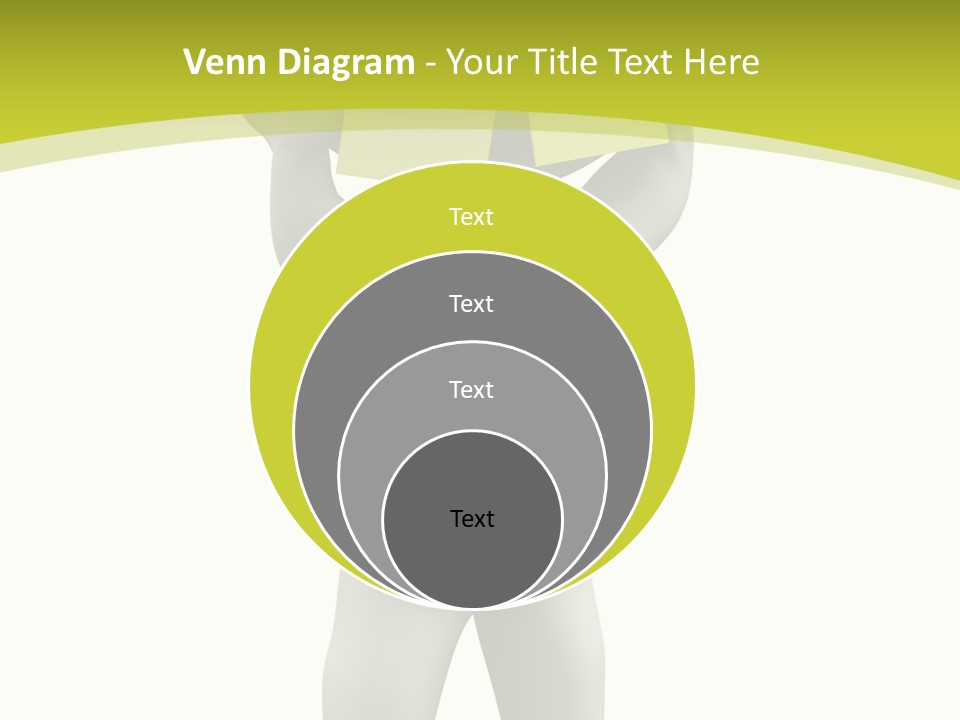 D Small Person Stickynote Memory PowerPoint Template