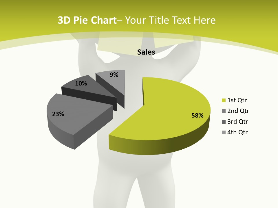D Small Person Stickynote Memory PowerPoint Template