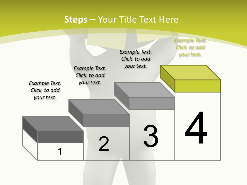 D Small Person Stickynote Memory PowerPoint Template