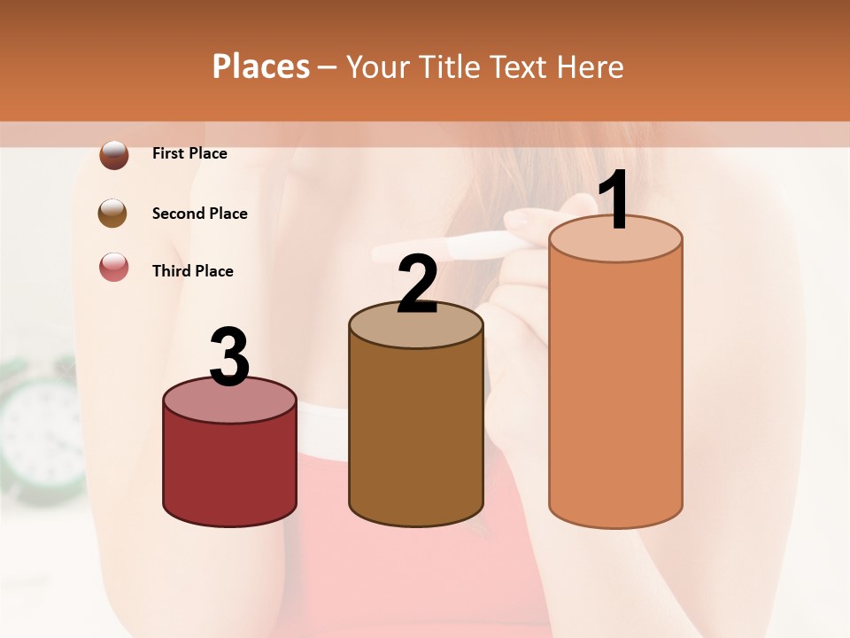 Hair Holding Young PowerPoint Template