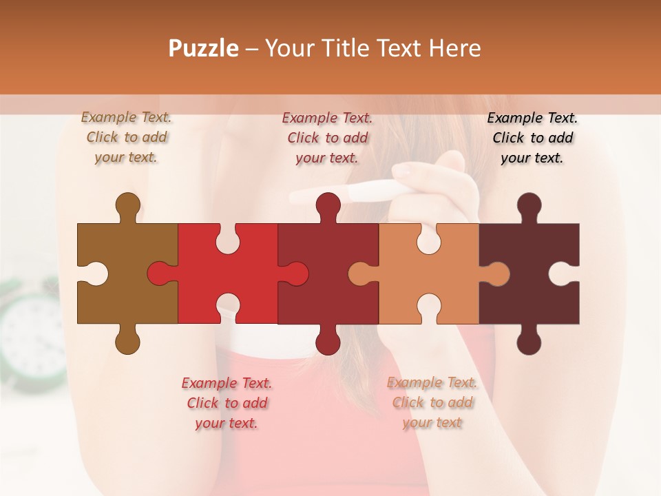 Hair Holding Young PowerPoint Template