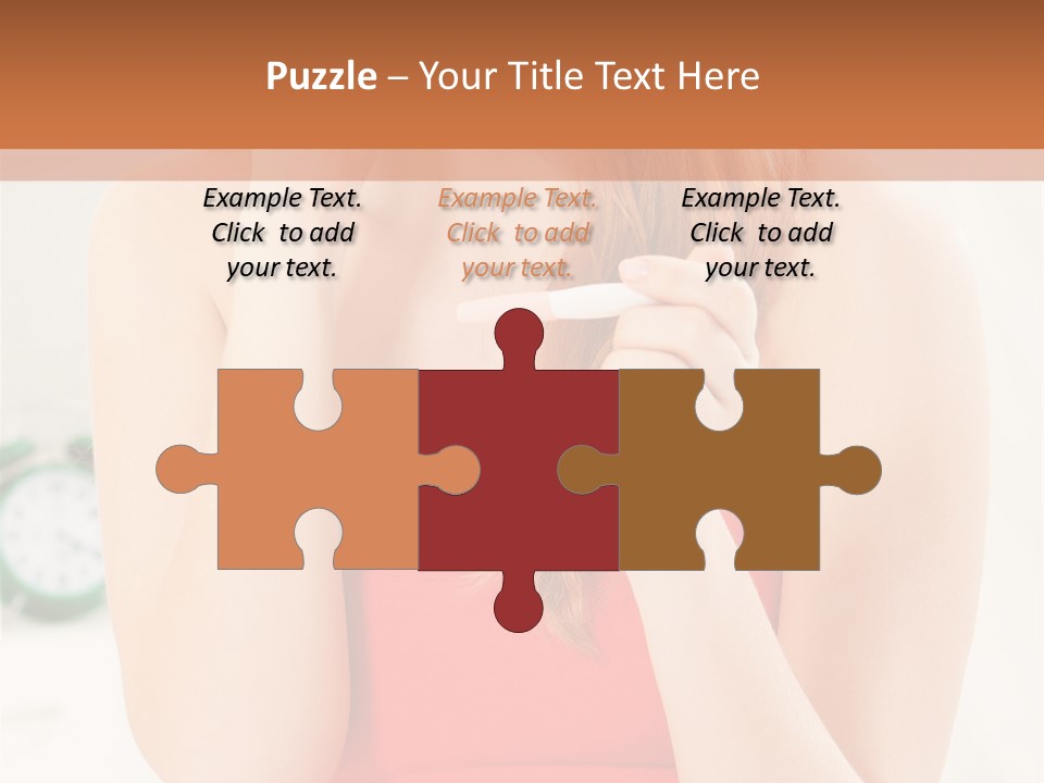 Hair Holding Young PowerPoint Template