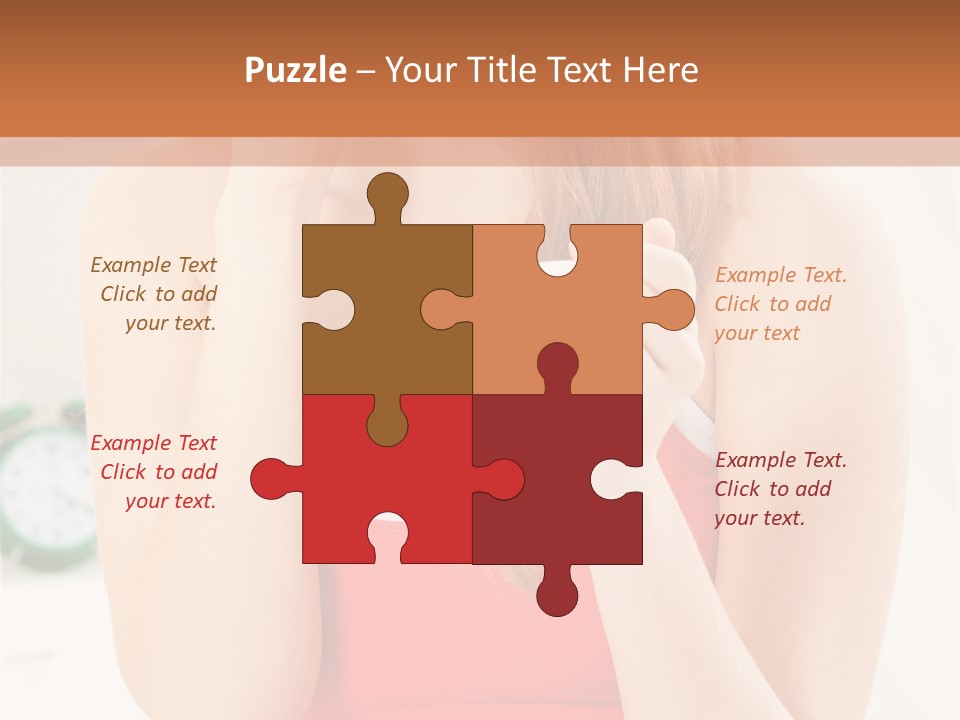 Hair Holding Young PowerPoint Template