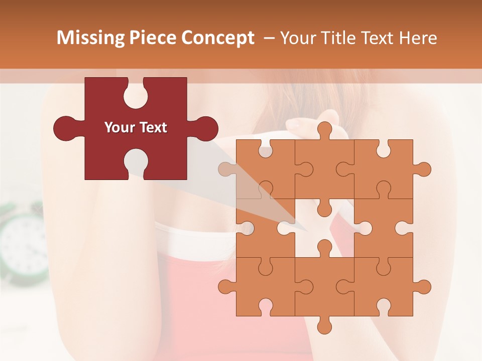 Hair Holding Young PowerPoint Template