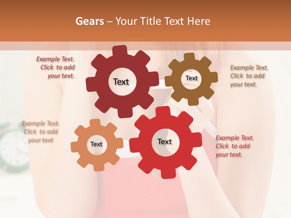 Hair Holding Young PowerPoint Template