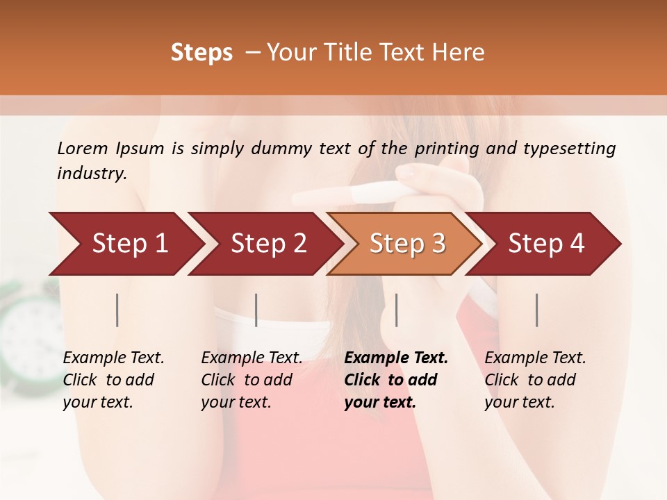 Hair Holding Young PowerPoint Template