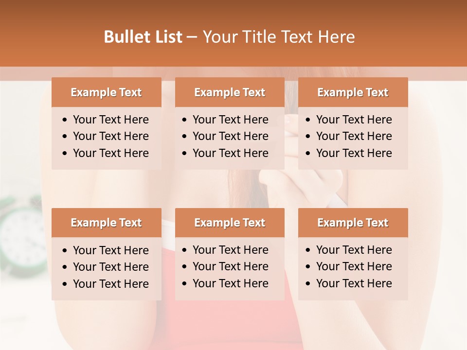 Hair Holding Young PowerPoint Template