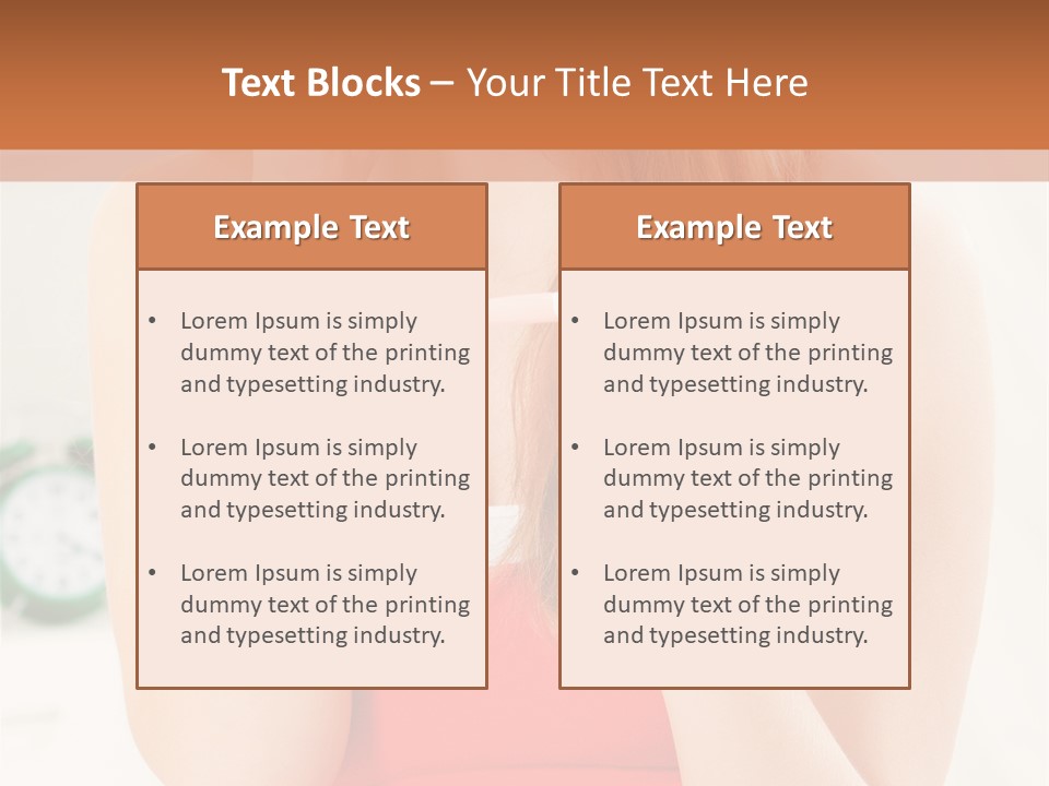 Hair Holding Young PowerPoint Template