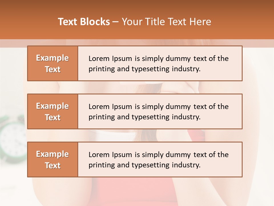 Hair Holding Young PowerPoint Template