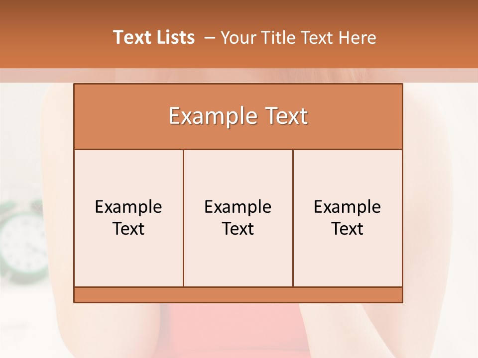 Hair Holding Young PowerPoint Template