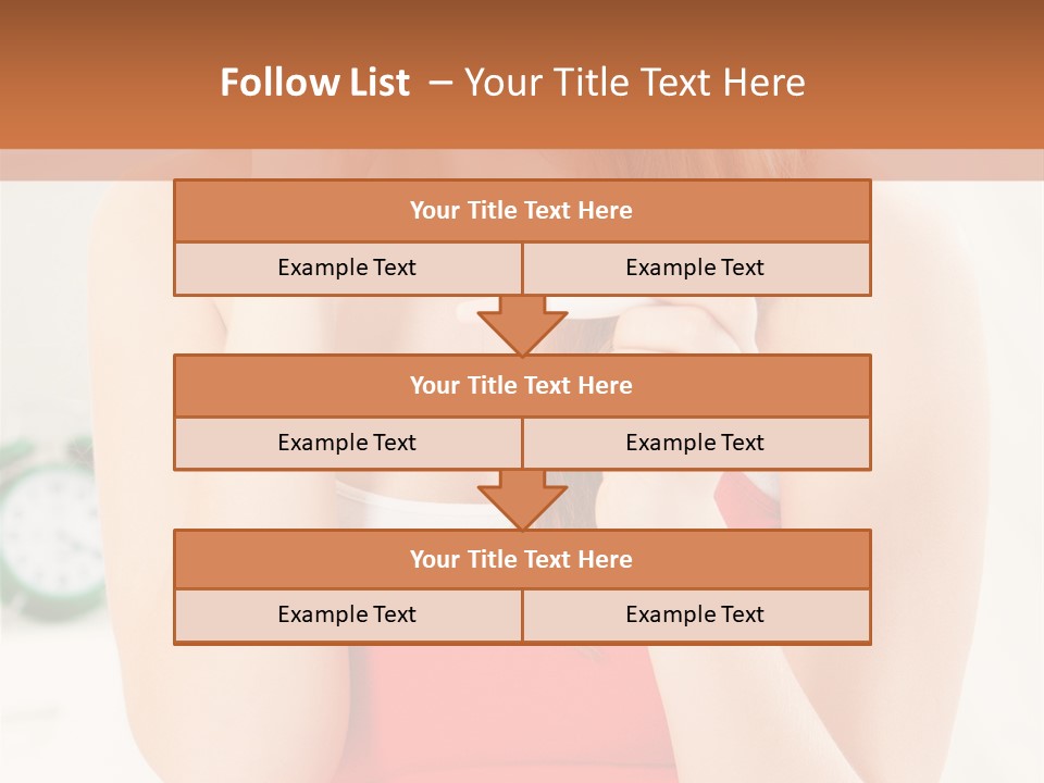 Hair Holding Young PowerPoint Template