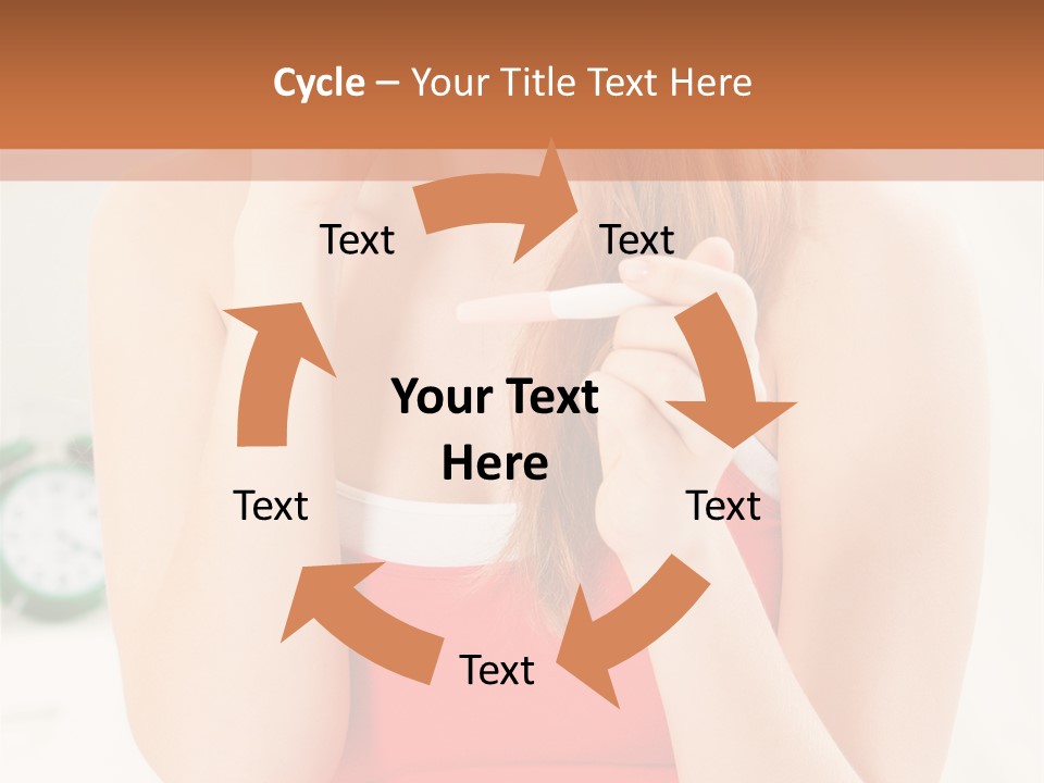 Hair Holding Young PowerPoint Template