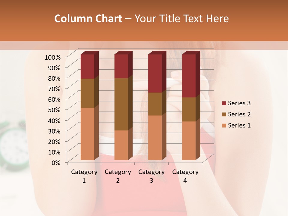 Hair Holding Young PowerPoint Template