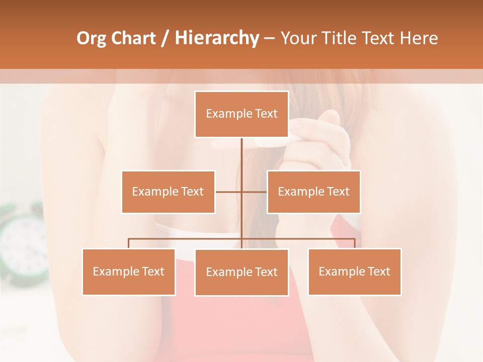 Hair Holding Young PowerPoint Template