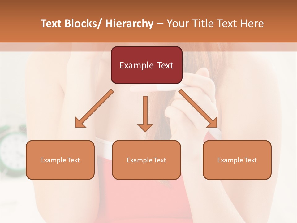 Hair Holding Young PowerPoint Template