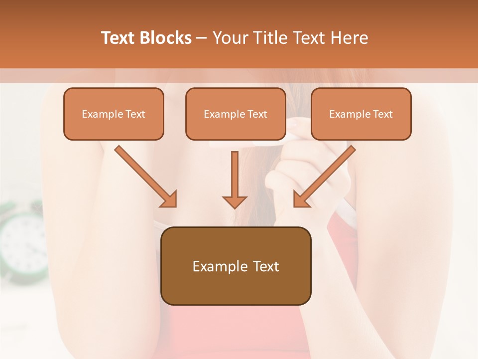 Hair Holding Young PowerPoint Template