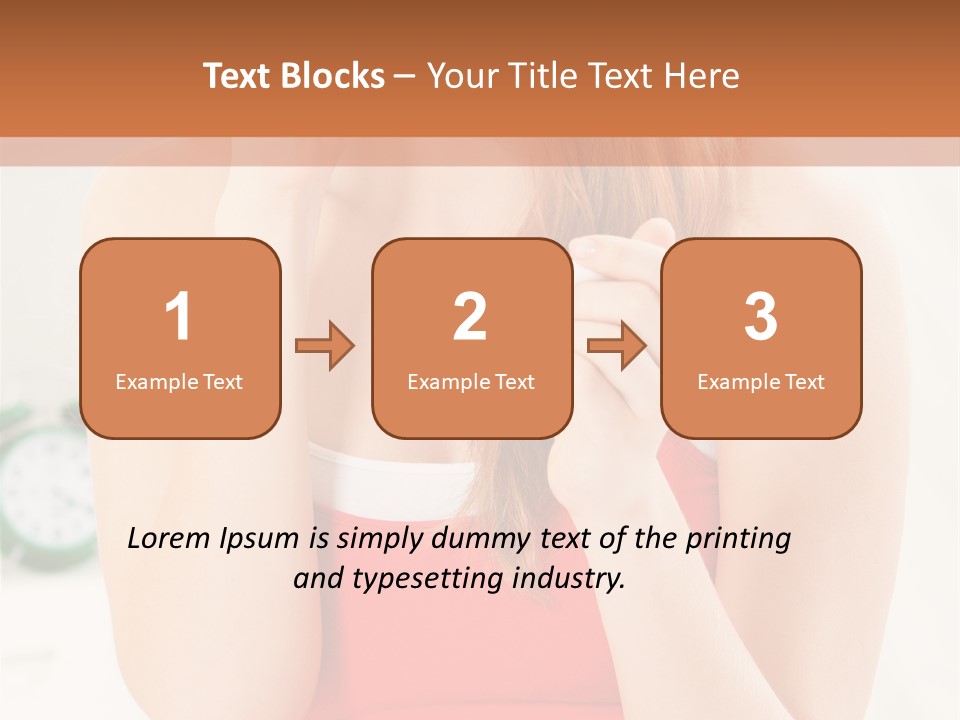 Hair Holding Young PowerPoint Template