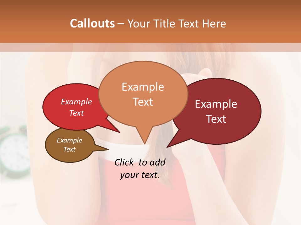 Hair Holding Young PowerPoint Template