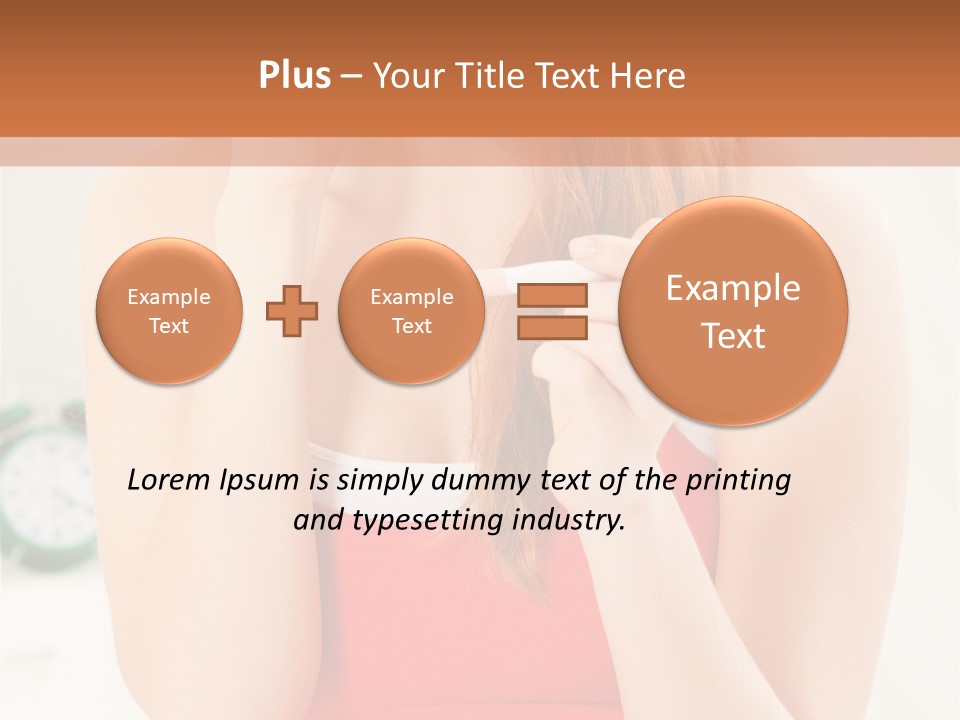 Hair Holding Young PowerPoint Template