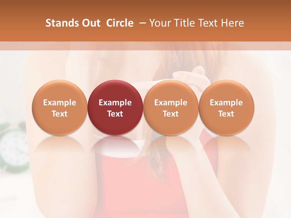 Hair Holding Young PowerPoint Template