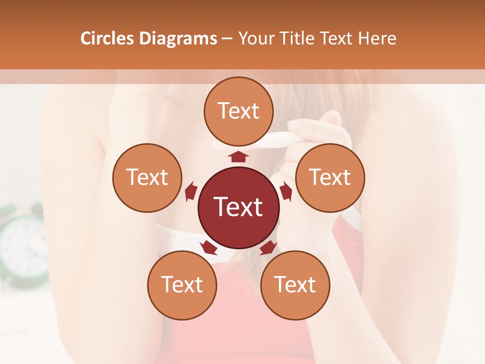 Hair Holding Young PowerPoint Template