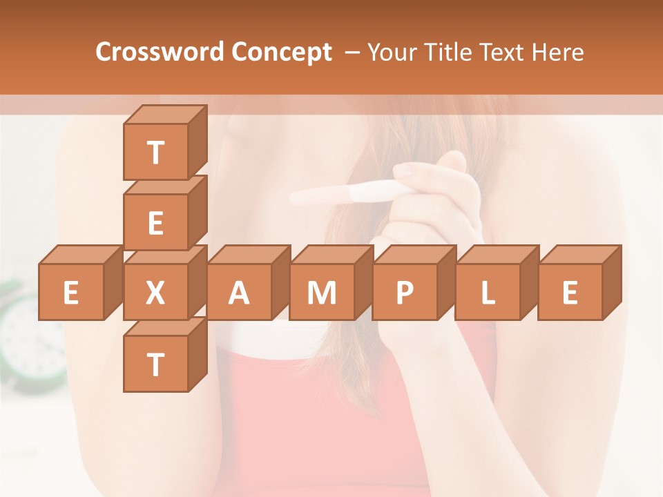 Hair Holding Young PowerPoint Template