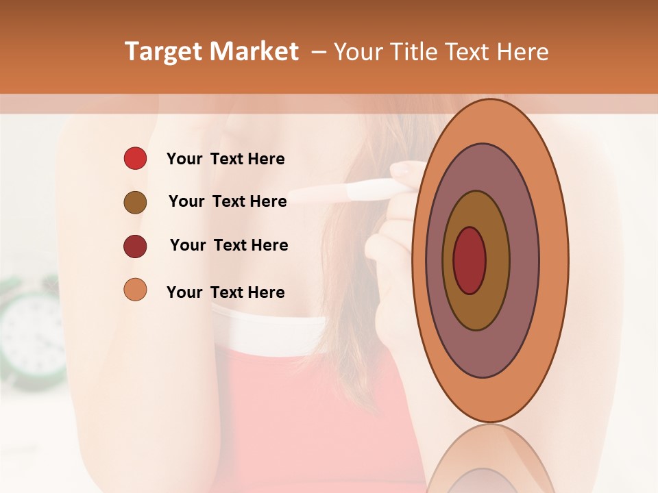 Hair Holding Young PowerPoint Template