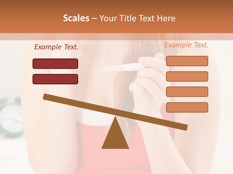 Hair Holding Young PowerPoint Template