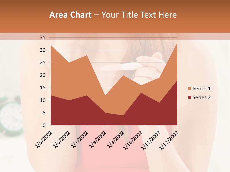 Hair Holding Young PowerPoint Template