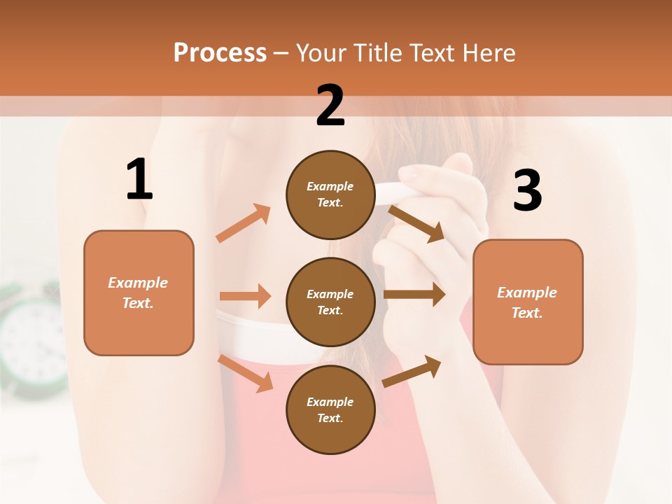 Hair Holding Young PowerPoint Template