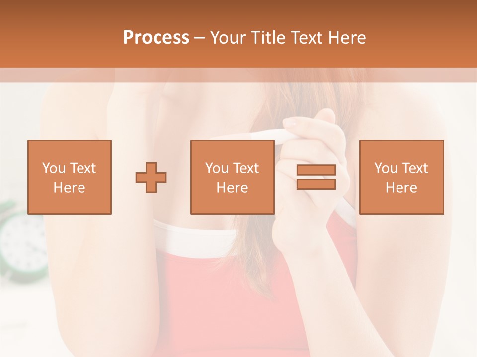 Hair Holding Young PowerPoint Template