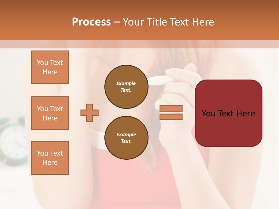 Hair Holding Young PowerPoint Template